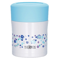 膳魔師THERMOS不锈钢真空断热焖烧杯 JBJ-303G B-FL 300ml 白蓝色 焖烧杯/罐