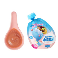 小鹿蓝蓝 婴幼儿趣味果泥 苹果黄桃黑加仑味108g 宝宝零食辅食水果泥果汁泥
