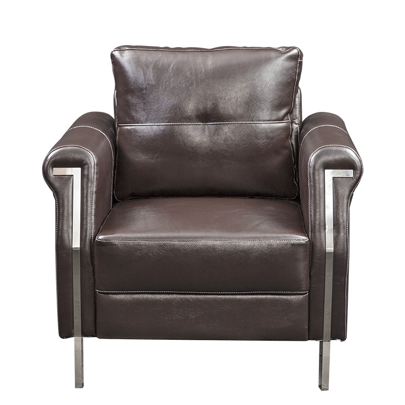 [红心家居]办公沙发商务接待小型沙发现代简约会客单人位办公室沙发