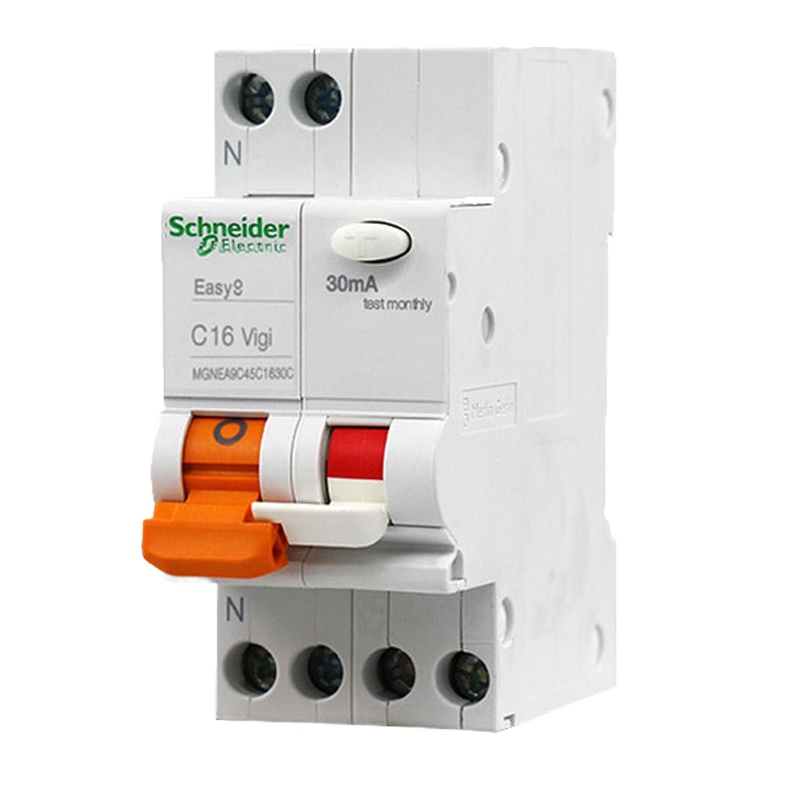 施耐德电气 带漏电保护断路器 空气开关 双进双出 1P+N C16A EA9系列MGNEA9C45C1630CR