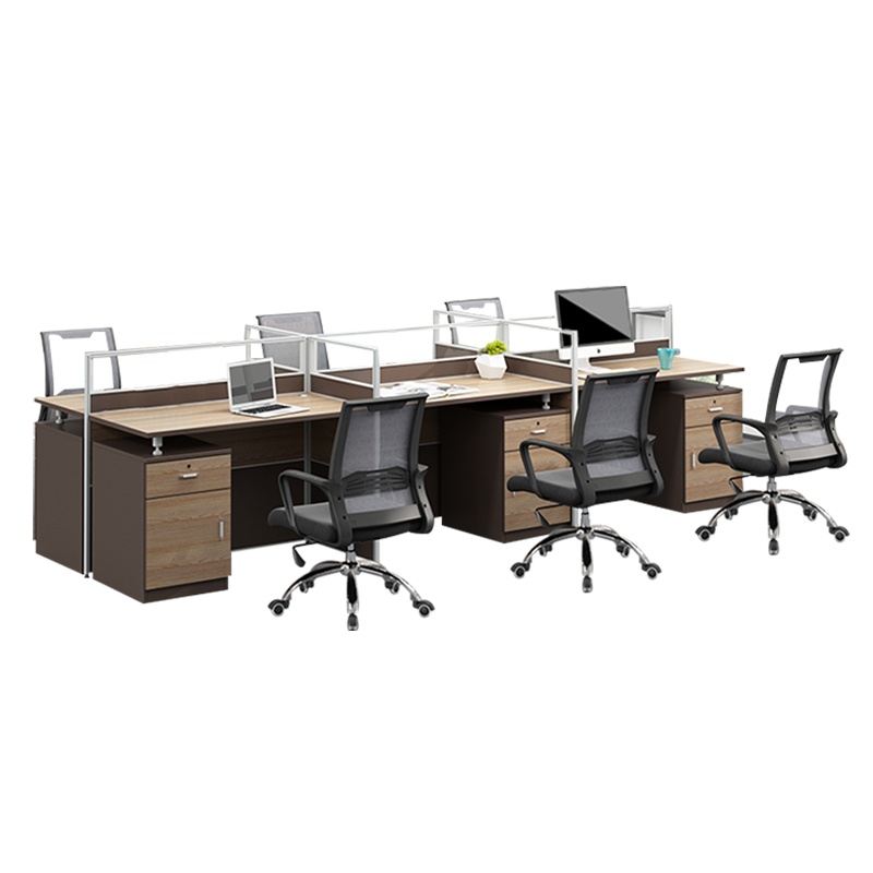 [理政]板式办公桌 简约现代 多人位电脑桌 屏风办公桌椅组合 多人屏风卡座组合 职工办公电脑台
