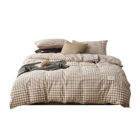 花花公子(PLAYBOY) 简约全棉四件套纯棉被套床单学生宿舍单人床三件套儿童卡通床上用品