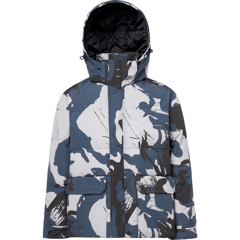 波司登羽绒服男短款冬新款可脱卸帽迷彩青年加厚