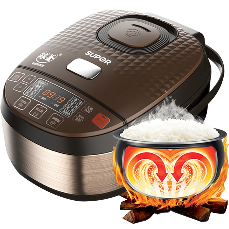 苏泊尔(SUPOR)电饭煲家用5L大容量多功能4-8人蒸煮陶晶球釜内胆24小时智能预约定时不粘锅CFXB50FC8155