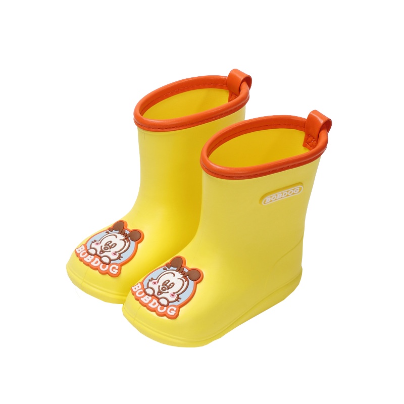 巴布豆儿童雨靴1-5岁男童女童宝宝春夏雨鞋室外卡通EVA轻底防滑