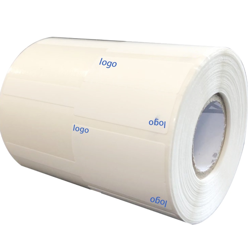 开仰(KAIYANG)P-50-W-DX不干胶标签纸/打印F型预印logo尾签45*36+50mm/250片/卷 白色