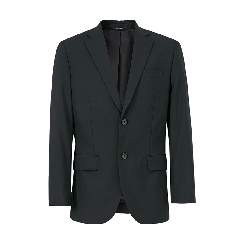 MECITY男装春秋羊毛混纺潮流韩版纯色西装商务休闲西服男