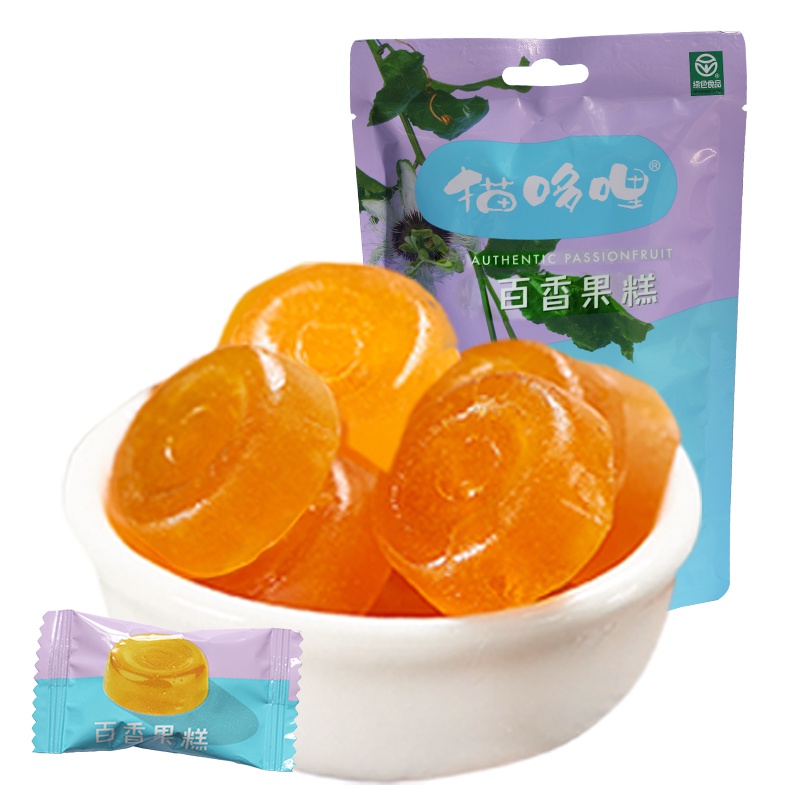 猫哆哩 百香果糕160g (云南特产 休闲零食)