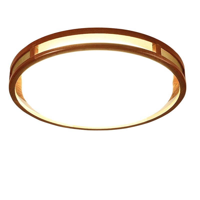 [环森]新中式客厅灯实木海棠木中式灯具套餐家用吸顶灯中国风简约led灯卧室灯饰书房大灯宁静致远15m²-30m²