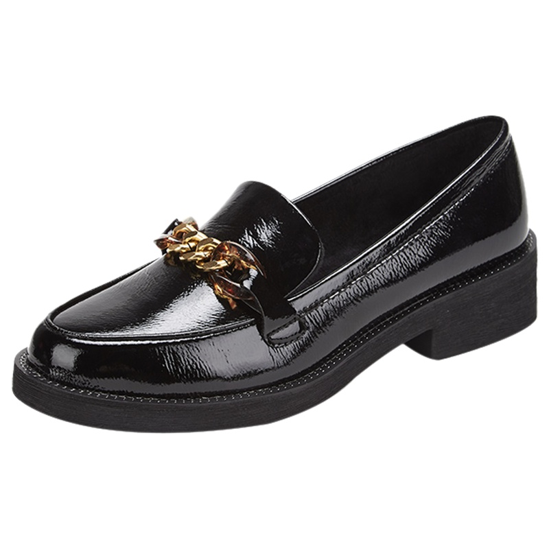 达芙妮新款英伦平底单鞋