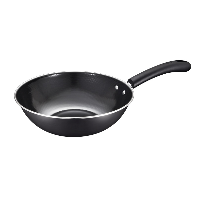 爱仕达30cm搪瓷炒锅