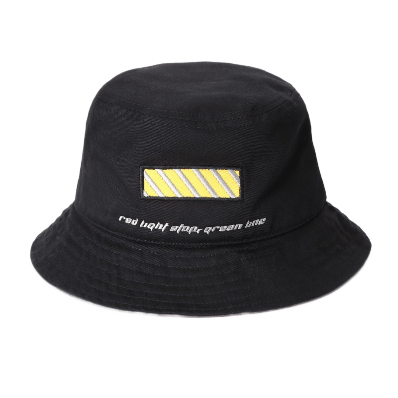 BABAMA帽子新款潮牌渔夫帽嘻哈街头个性迷彩遮阳帽学生休闲盆帽潮帽子 黑色965031101