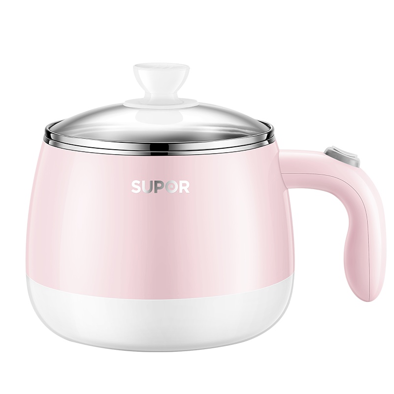 苏泊尔(SUPOR)ZN15YK810A 一人食系列1.5L多功能迷你电煮锅电炖锅电蒸锅电火锅 一锅多用 宿舍学生 粉色