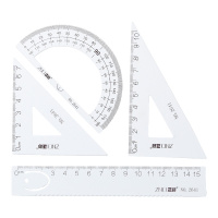 递乐2641绘图仪制图包圆规套装工程制图工具建筑机械制图仪器绘图仪器绘图工具 金属尺套装白色