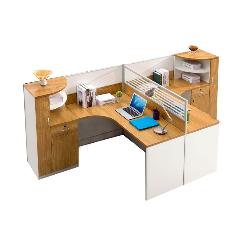 科朔 办公桌职员桌员工桌简约写字台板式办公桌2人位KSL2021