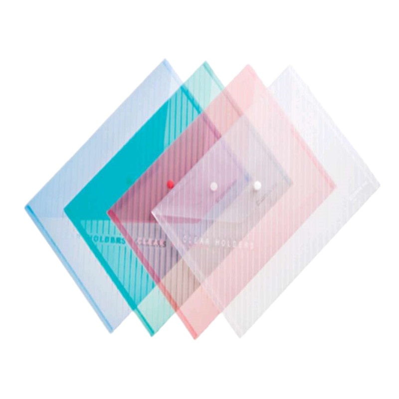 Zs-齐心C330透明按扣袋A412个/包