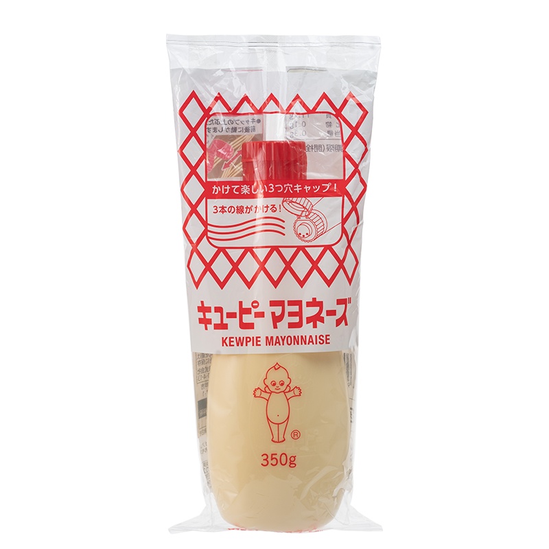 日本原装进口丘比蛋黄酱350g蛋黄酱水果色拉调配酱汁三明治