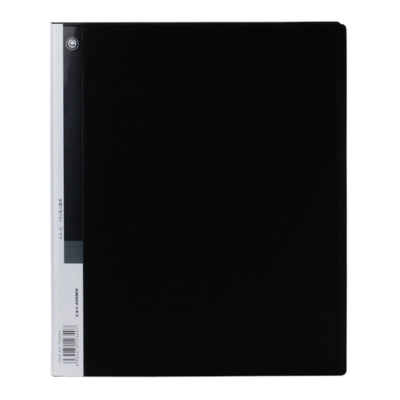 金得利(KINARY)TC532AA4大二孔O型文件资料夹+插袋黑色