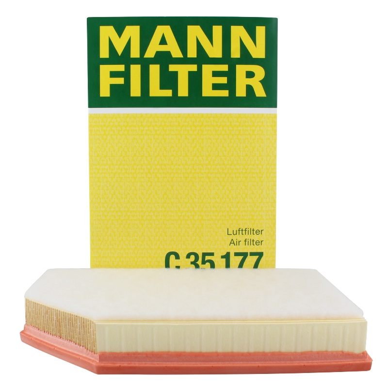 曼牌(MANNFILTER)空气滤清器C35177沃尔沃S80LS60LXC60进口S60IIV60S80IIXC60