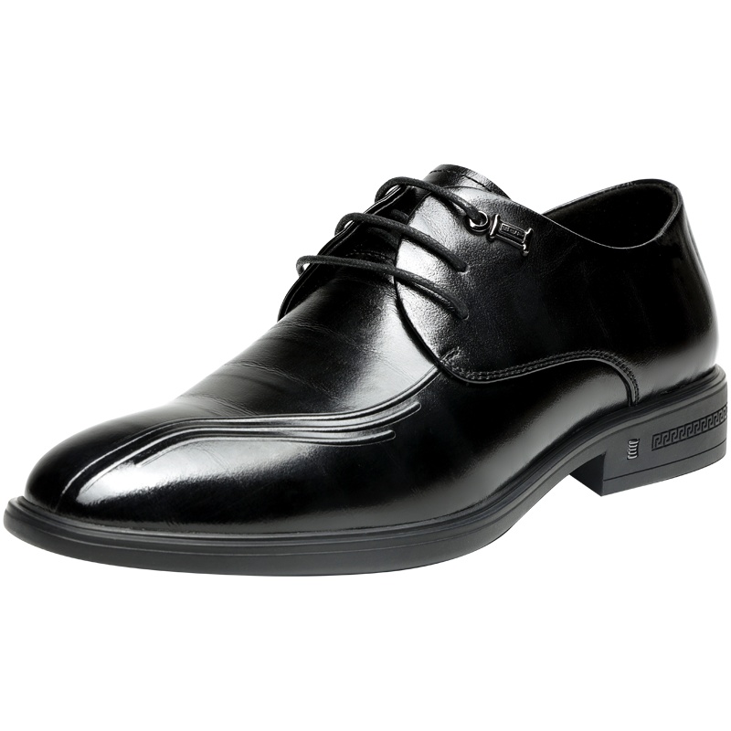 红蜻蜓男鞋2020秋季新款真皮英伦商务正装内增高皮鞋休闲绅士婚鞋