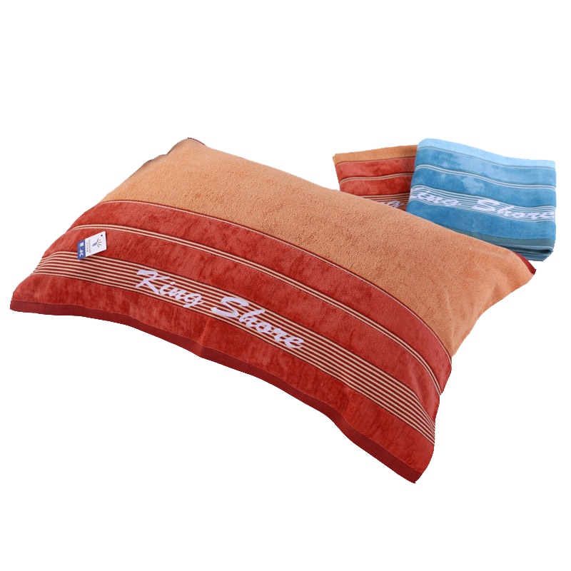 金号 G2025 家纺纯棉提缎割绒毛巾 1对枕巾 棕色 78*52(单位:件)