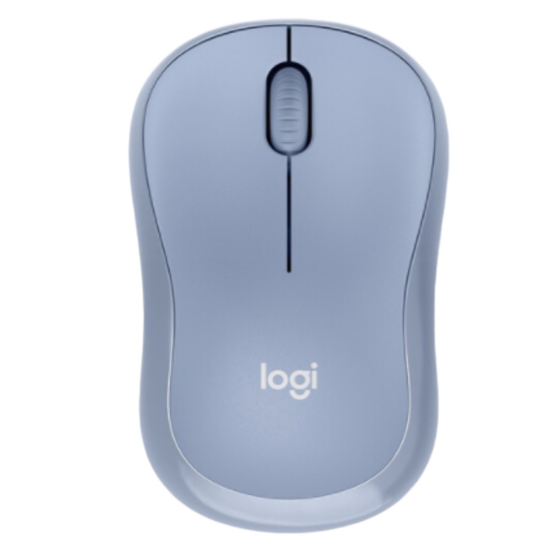 罗技(Logitech) M221静音鼠标 无线鼠标 办公鼠标 对称鼠标 带无线微型接收器 雾霭蓝