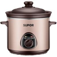 苏泊尔(SUPOR)电炖锅砂锅炖盅煮粥煲汤家用养生锅陶瓷土陶3L/升容量电炖锅文武双重火力三维立体加热DG30YK11