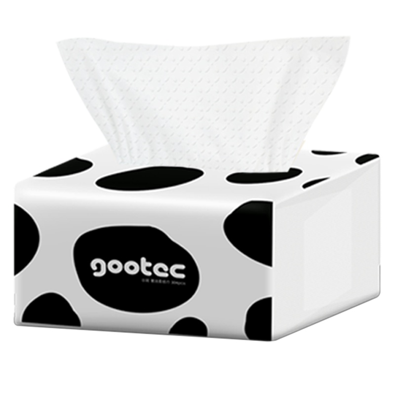 谷斑菁润柔纸巾304张加厚4层1包装装细韧抽纸面巾纸柔软4D洁面抽纸