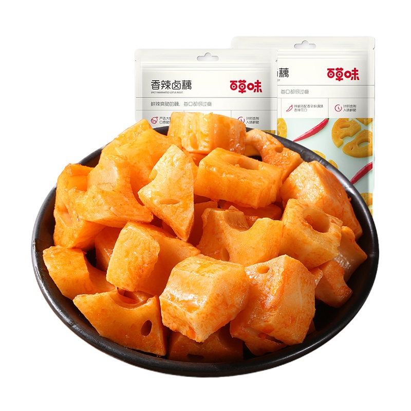百草味 香辣卤藕180g*2袋