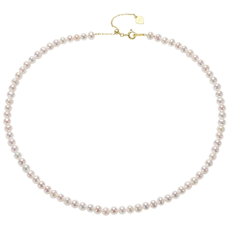 佰色传情淡水珍珠项链短复古法式小众设计锁骨链choker项圈珠宝