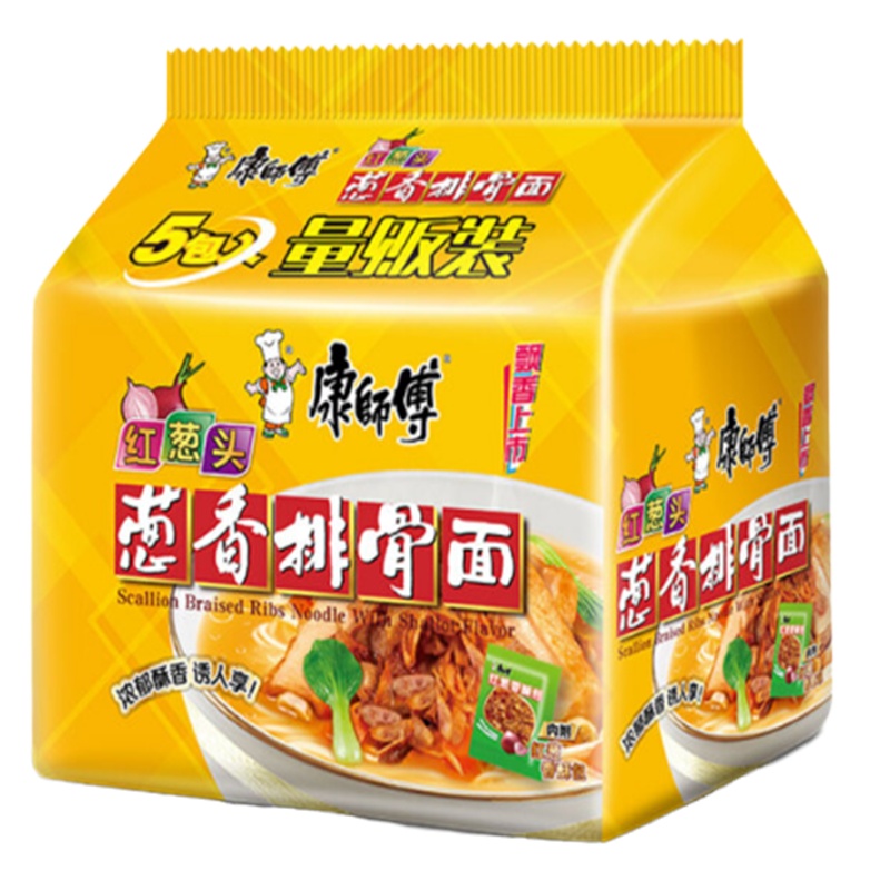 康师傅方便面 好滋味 葱香排骨面98g*30包 方便速食泡面