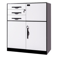 欧宝美拆装文件柜矮柜资料柜储物柜铁皮柜