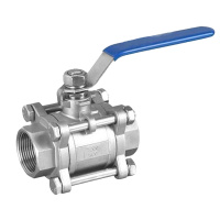 不锈钢球阀 三片式球阀温球阀 4分DN15 1只