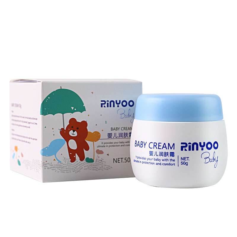 Rinyoo玲瑶宝宝面霜娇嫩肌肤婴儿润肤霜50g 孕婴幼儿童春秋季滋润保湿霜护肤霜