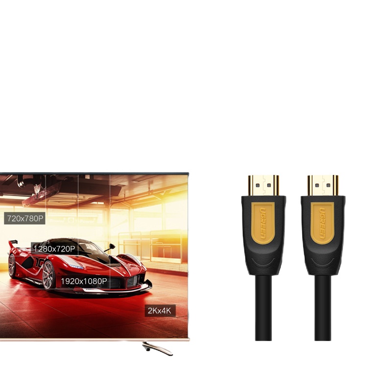 绿联 HDMI转接线 2M 黑绿款