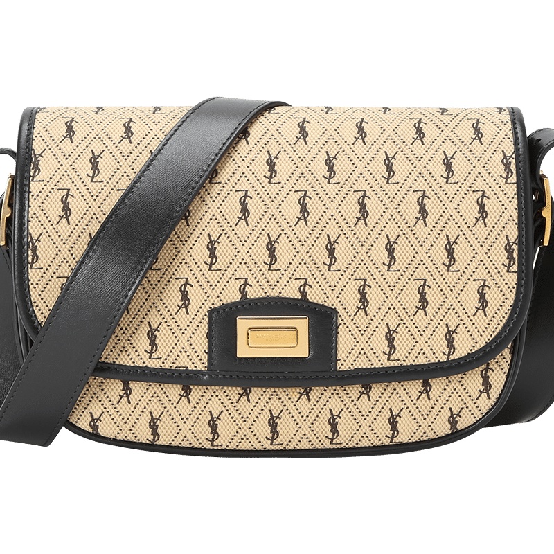 预定 YSL 宋祖儿同款 MONOGRAM ALL OVER 斜挎单肩包 中号 585006 织物