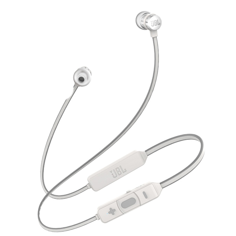 JBL T190BT 入耳式蓝牙耳机 无线耳机 手游耳机 运动耳机 带麦可通话 磁吸式设计 珍珠银