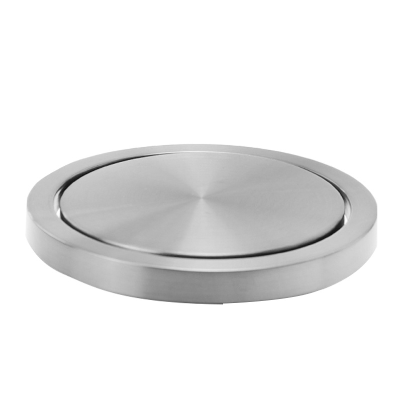 垃圾桶盖子桌面盖厨房嵌入式盖子卫生间不锈钢摇盖吸收台面盖