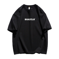 Muszoom夏季100%纯棉短袖圆领t恤男女休闲印花打底衫ins潮流上衣