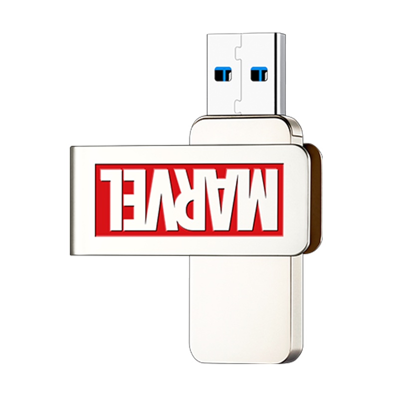 爱国者（aigo）U330漫威正版授权金属u盘 128GB 车载优盘手机电脑两用高速正品创意定制旋转u盘