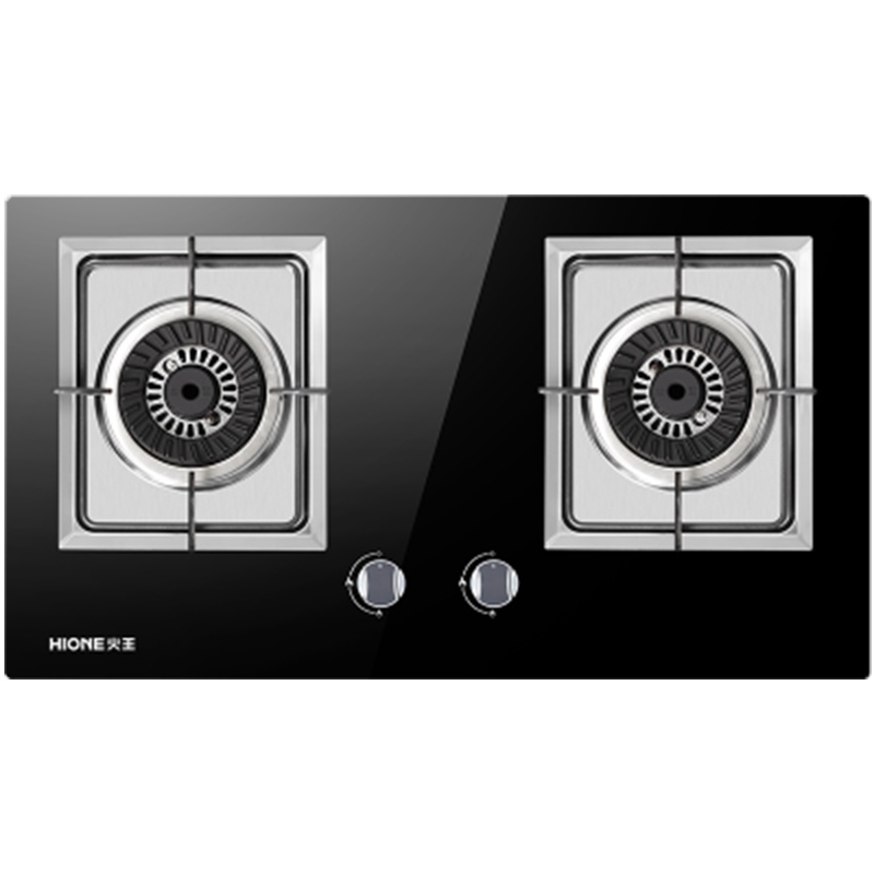 新品 火王(Hione) 嵌入式钢化玻璃燃气灶4.2KW猛火煤气灶具2WT01/B2天然气双灶家用