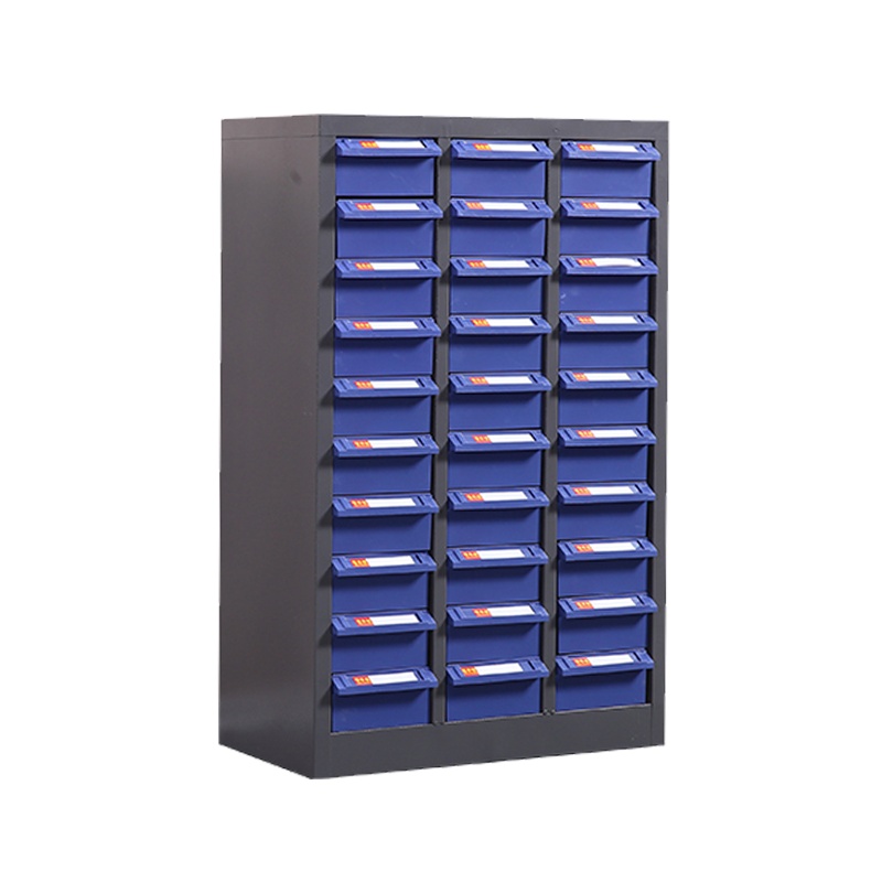 臻远零件柜抽屉式工具柜 30抽蓝色无门大号