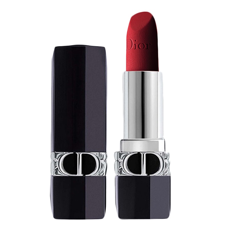 迪奥(Dior)口红女士唇膏3.5g 新款烈艳蓝金760#丝绒复古正红色