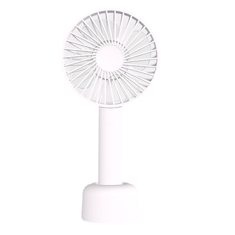 ESCASE 小风扇手持 手拿户外便携桌面手机支架USB风扇迷你 学生宿舍办公电动静音电风扇 HFXplus冰晶白