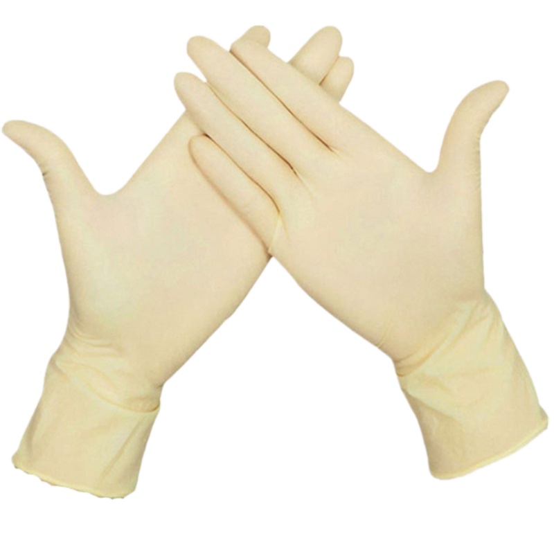 一次性乳胶手套防油防水防滑 白色 单双 （200双起订）