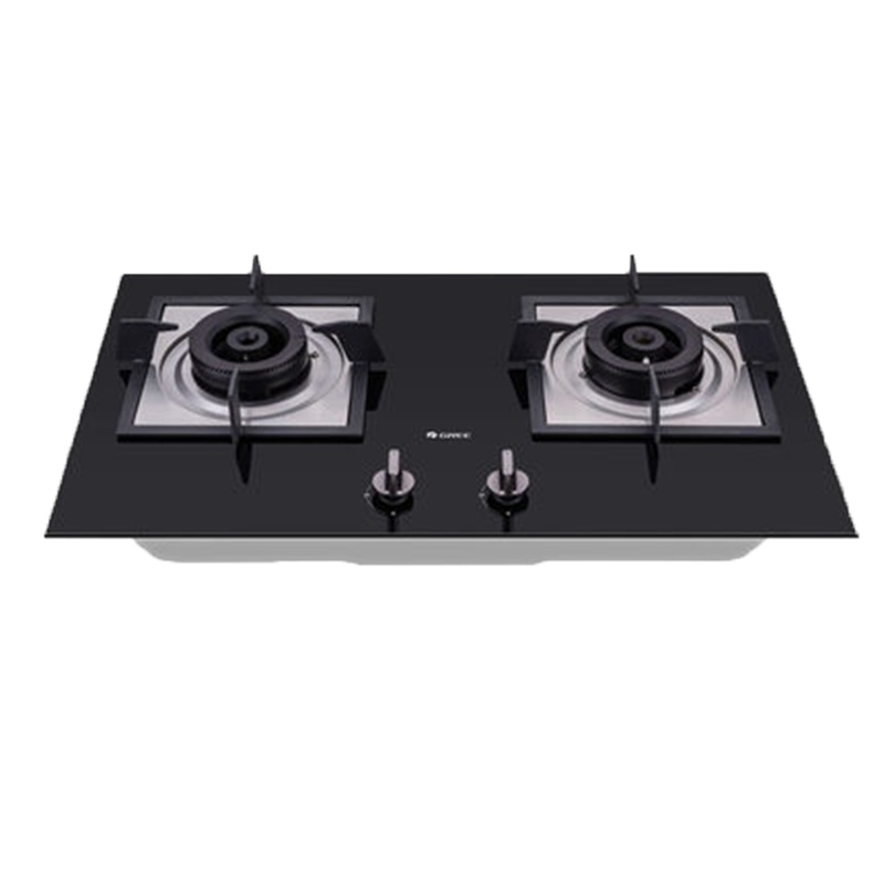 格力(GREE)燃气灶 JZT-QS06B(天然气灶) 台嵌两用猛火双眼灶大火力灶具 钢化玻璃面板家用燃气灶无极调火