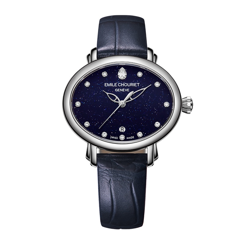 (Emile Chouriet)瑞士艾米龙表明珠系列女士机械表19.3886.L.6.6.97.2