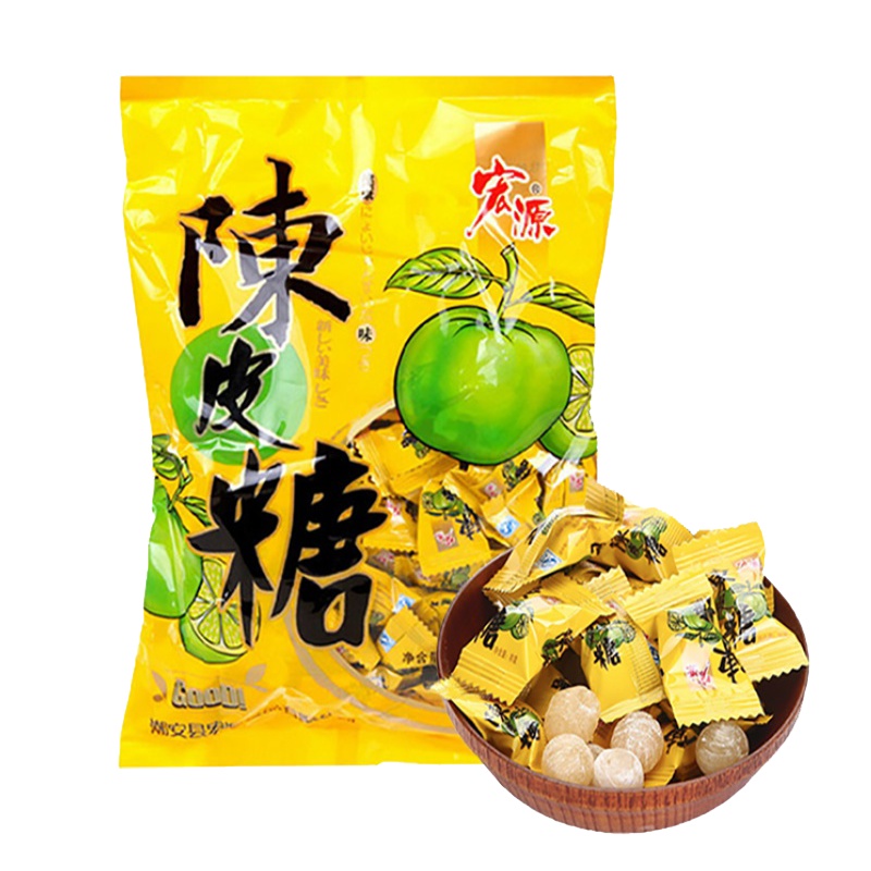 话梅糖陈皮糖共2包装酸甜糖果休闲零食怀旧零食糖果利是堂