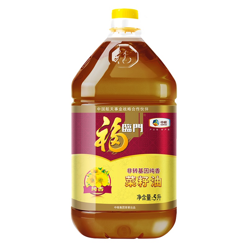 福临门三级浓香菜籽油5L/桶 中粮荣誉出品 食用油