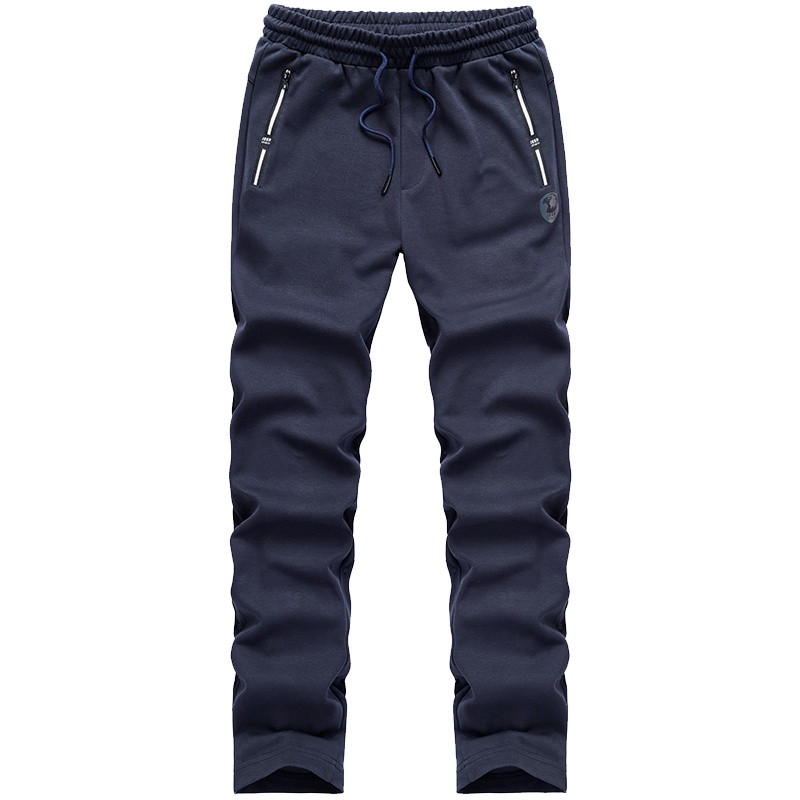 jeep吉普户外运动男登山宽松裤子直筒大码休闲裤春夏徒步裤青少年修身百搭纯色松紧腰带卫裤子